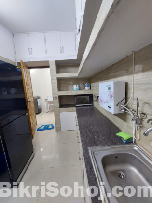 Rent Furnished 1BHK Apartment in Bashundhara R/A.